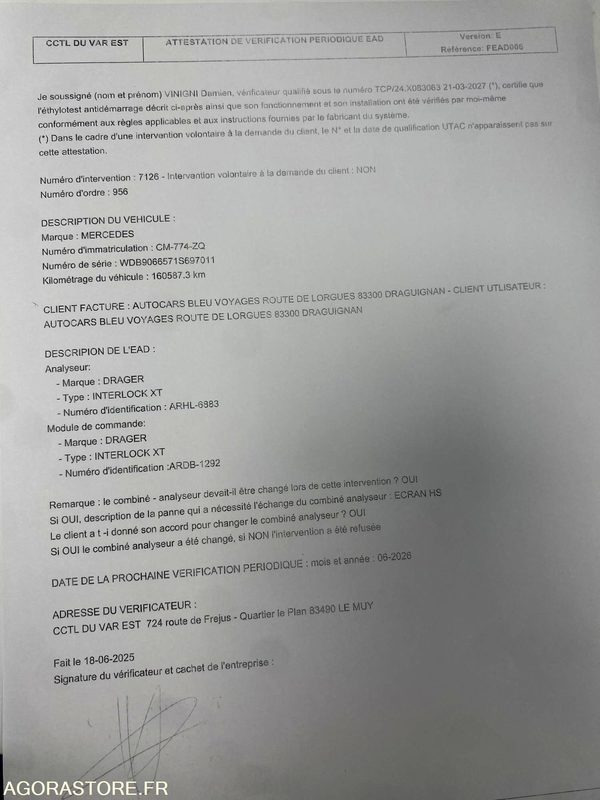 Mercedes sprinter 11/2012 162000 kms BVM 22+1 places climatisation ralentisseur - Minibus, Transport de personnes: photos 4 Mercedes sprinter 11/2012 162000 kms BVM 22+1 places climatisation ralentisseur - Minibus, Transport de personnes: photos 4