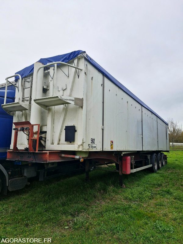 REMORQUE CEREALIERE SAMRO 70 M3 MINES FAVORABLE - Semi-remorque: photos 1 REMORQUE CEREALIERE SAMRO 70 M3 MINES FAVORABLE - Semi-remorque: photos 1