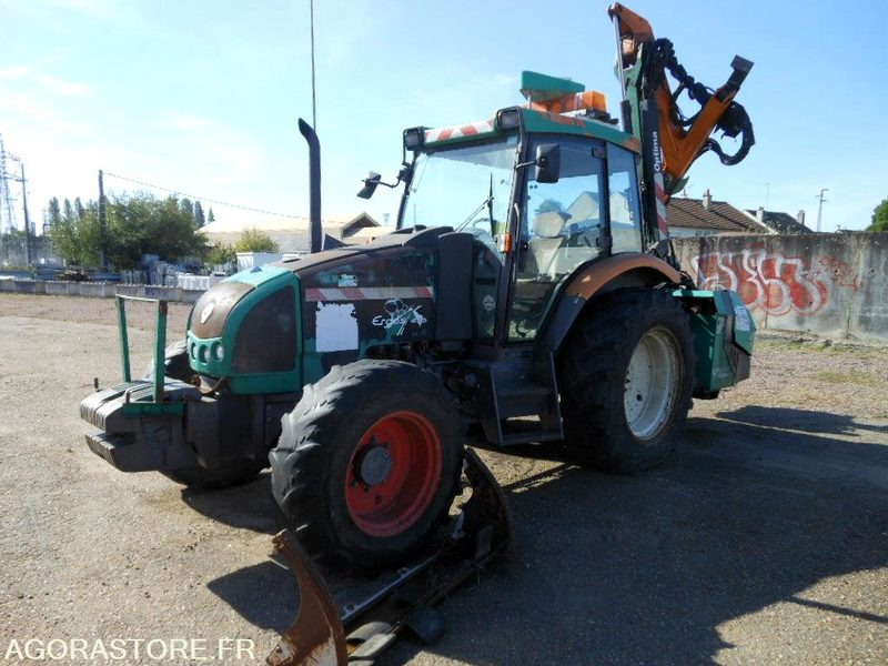 TRACTEUR AGRICOLE RENAULT ERGOS 446 (DD123) + DEBROUSSAILLEUSE 5M (MC123) - Tracteur agricole: photos 1 TRACTEUR AGRICOLE RENAULT ERGOS 446 (DD123) + DEBROUSSAILLEUSE 5M (MC123) - Tracteur agricole: photos 1