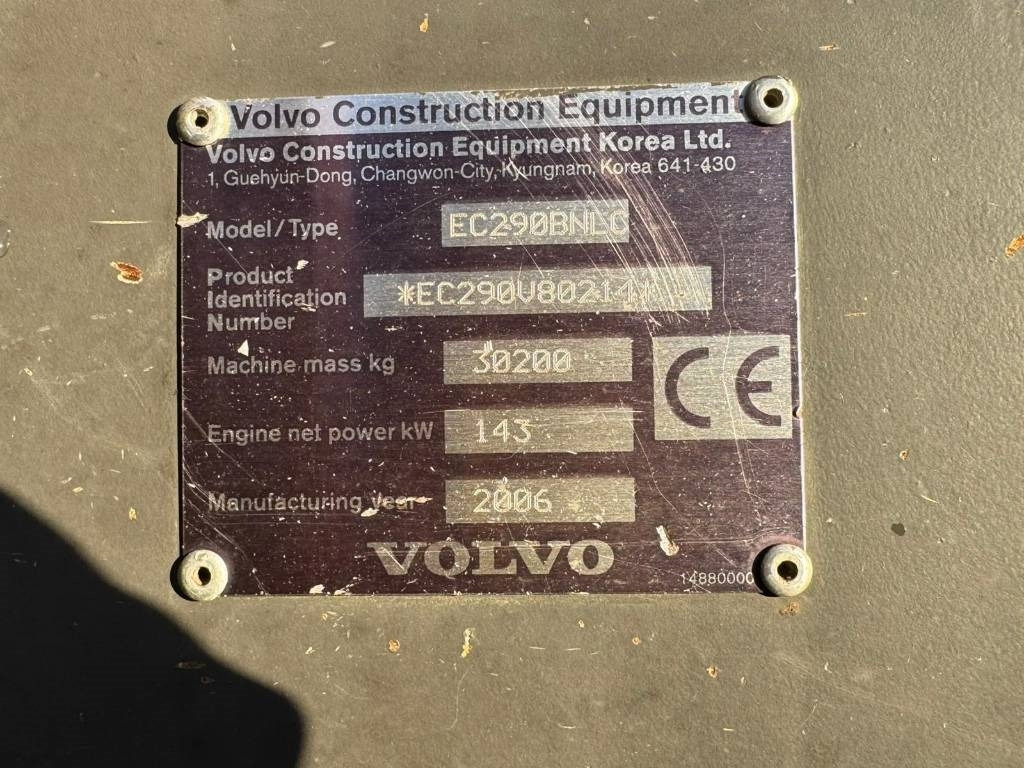 Crédit-bail de Volvo EC 290 B N LC  Volvo EC 290 B N LC: photos 14