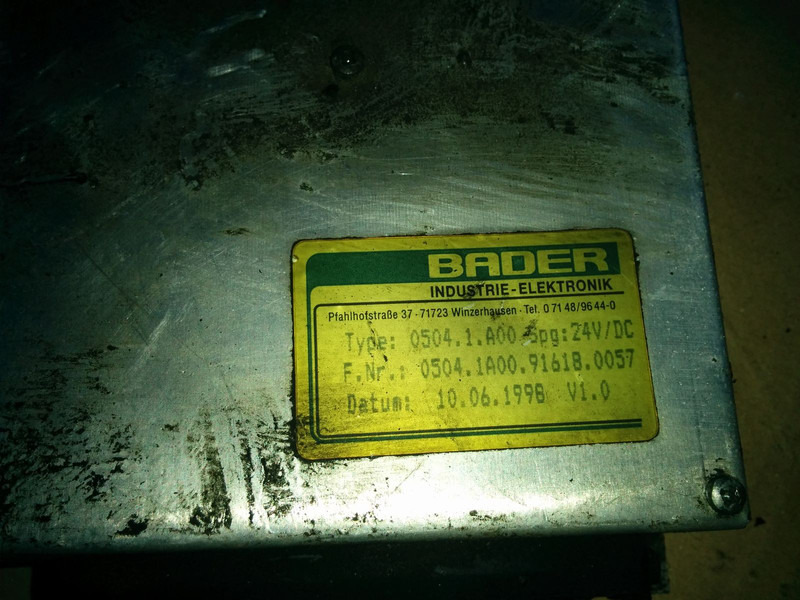 Bosch Bader 0504.1.A00 EST-32 - Bloc de gestion: photos 5 Bosch Bader 0504.1.A00 EST-32 - Bloc de gestion: photos 5
