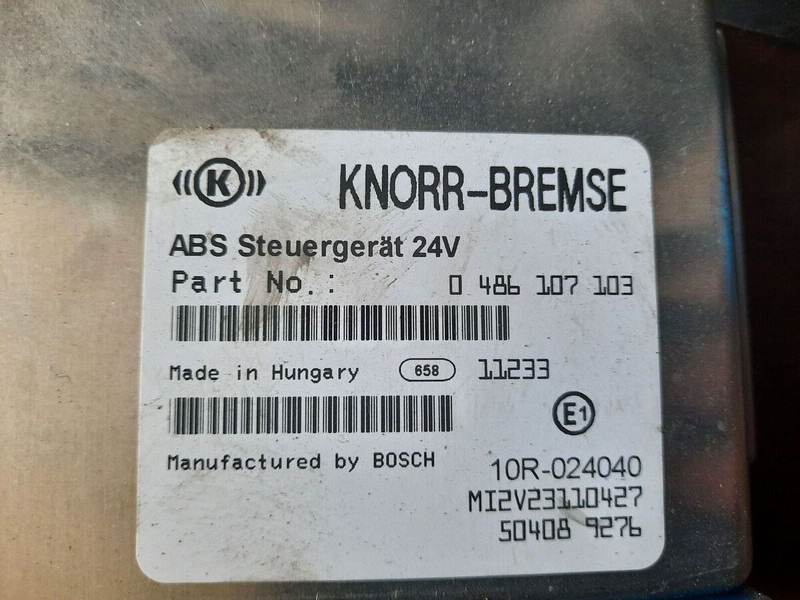 Volvo KNOR-BREMSE EBS 0486106063, 0486106028.\\\\ 0486106050 .\\ 063\\ - Bloc de gestion: photos 5 Volvo KNOR-BREMSE EBS 0486106063, 0486106028.\\\\ 0486106050 .\\ 063\\ - Bloc de gestion: photos 5