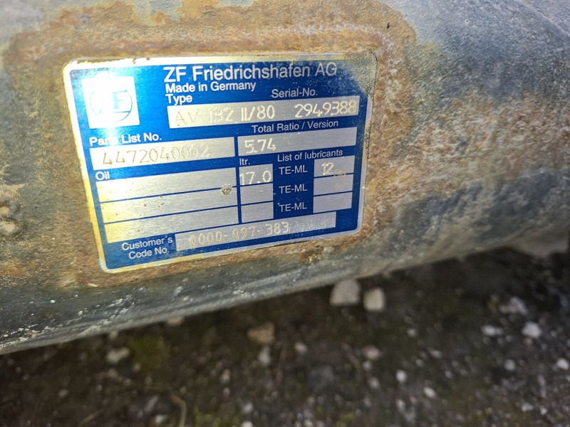 ZF Eaton Неоплан 660.4.22 Мерседес 407. Citara-2.84 DAF-1339G.2.93 - Essieu arrière: photos 2 ZF Eaton Неоплан 660.4.22 Мерседес 407. Citara-2.84 DAF-1339G.2.93 - Essieu arrière: photos 2