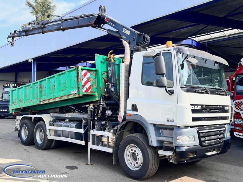 DAF CF 85.410 ATE, Hiab 166, 6x4 Steel spring - Camion ampliroll, Camion grue: photos 1 DAF CF 85.410 ATE, Hiab 166, 6x4 Steel spring - Camion ampliroll, Camion grue: photos 1