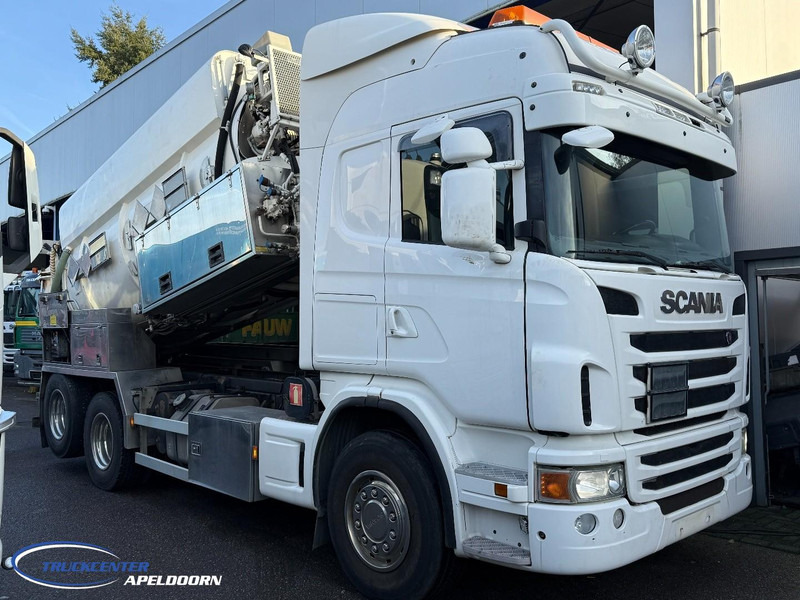 Scania G480 ADR, Roestvrijstaal, 3 Compartimenten, Interconsult - Camion hydrocureur: photos 1 Scania G480 ADR, Roestvrijstaal, 3 Compartimenten, Interconsult - Camion hydrocureur: photos 1