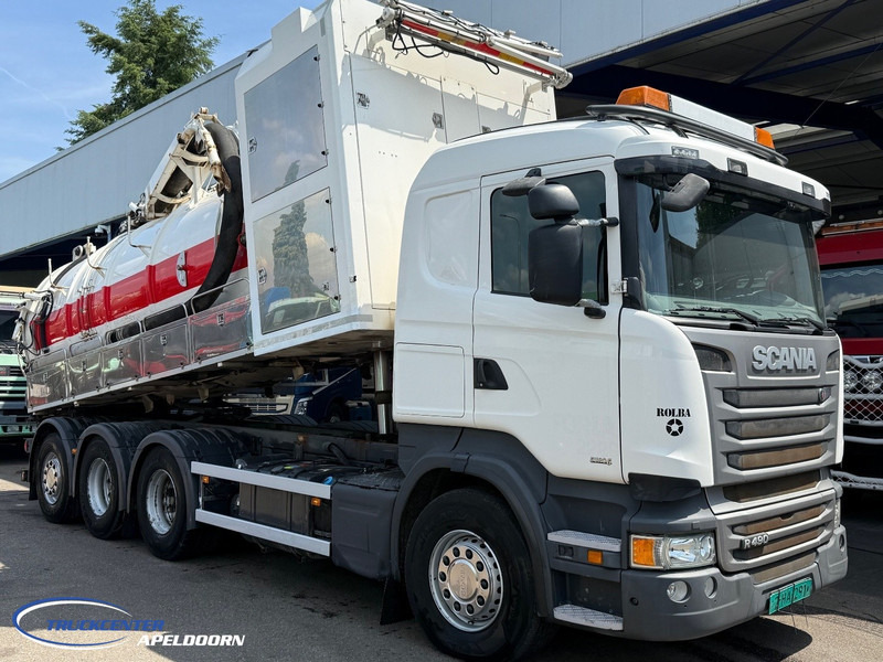 Scania R490 Euro 6, Rolba Inox / Edelstahl 18500 Liter, Robuschi, Pratissoli, 8x4 - Camion hydrocureur: photos 1 Scania R490 Euro 6, Rolba Inox / Edelstahl 18500 Liter, Robuschi, Pratissoli, 8x4 - Camion hydrocureur: photos 1