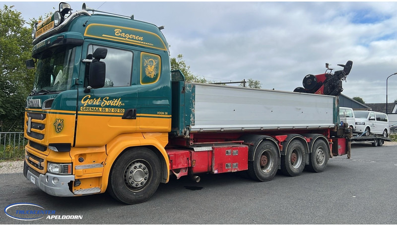 Scania R580 V8 8x4 Reduction axles, HMF 2620 K5 - Camion benne, Camion grue: photos 1 Scania R580 V8 8x4 Reduction axles, HMF 2620 K5 - Camion benne, Camion grue: photos 1