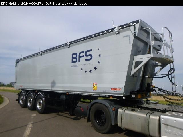 Benalu BULKLINER S 52 m³ Alu-Kastenmulde, Kombiklappe - Semi-remorque benne: photos 1 Benalu BULKLINER S 52 m³ Alu-Kastenmulde, Kombiklappe - Semi-remorque benne: photos 1