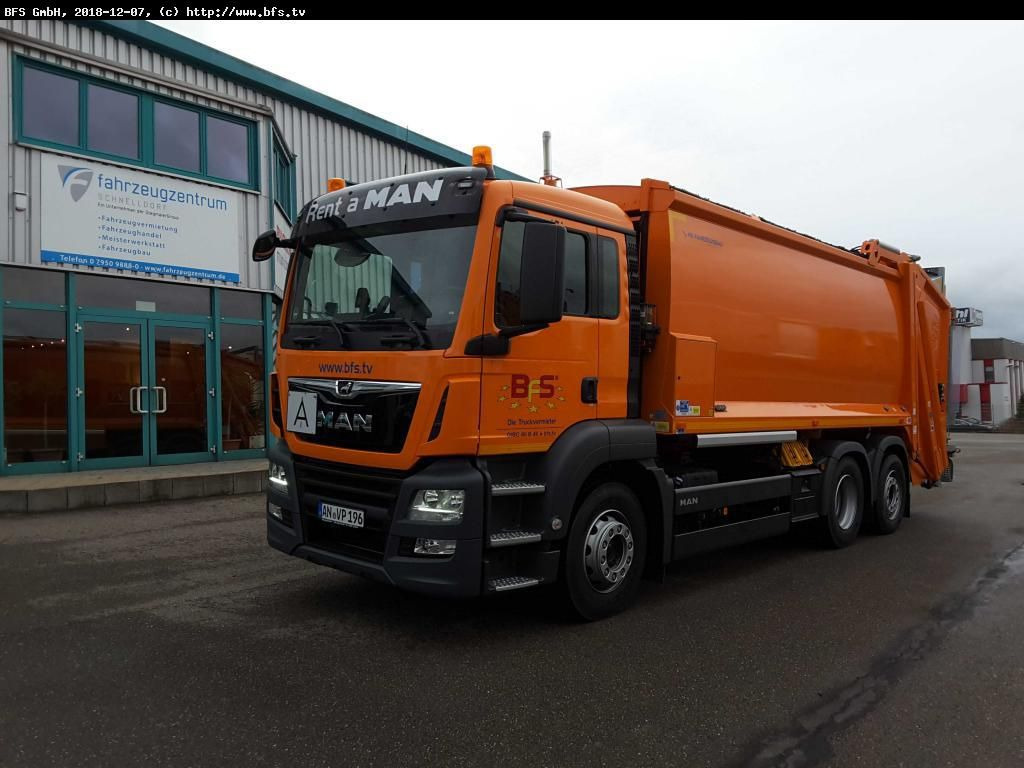 MAN TGS 28.320 6x2-4 BL HS HL Olympus 23W - Omni-DEK - Benne à ordures ménagères: photos 1 MAN TGS 28.320 6x2-4 BL HS HL Olympus 23W - Omni-DEK - Benne à ordures ménagères: photos 1