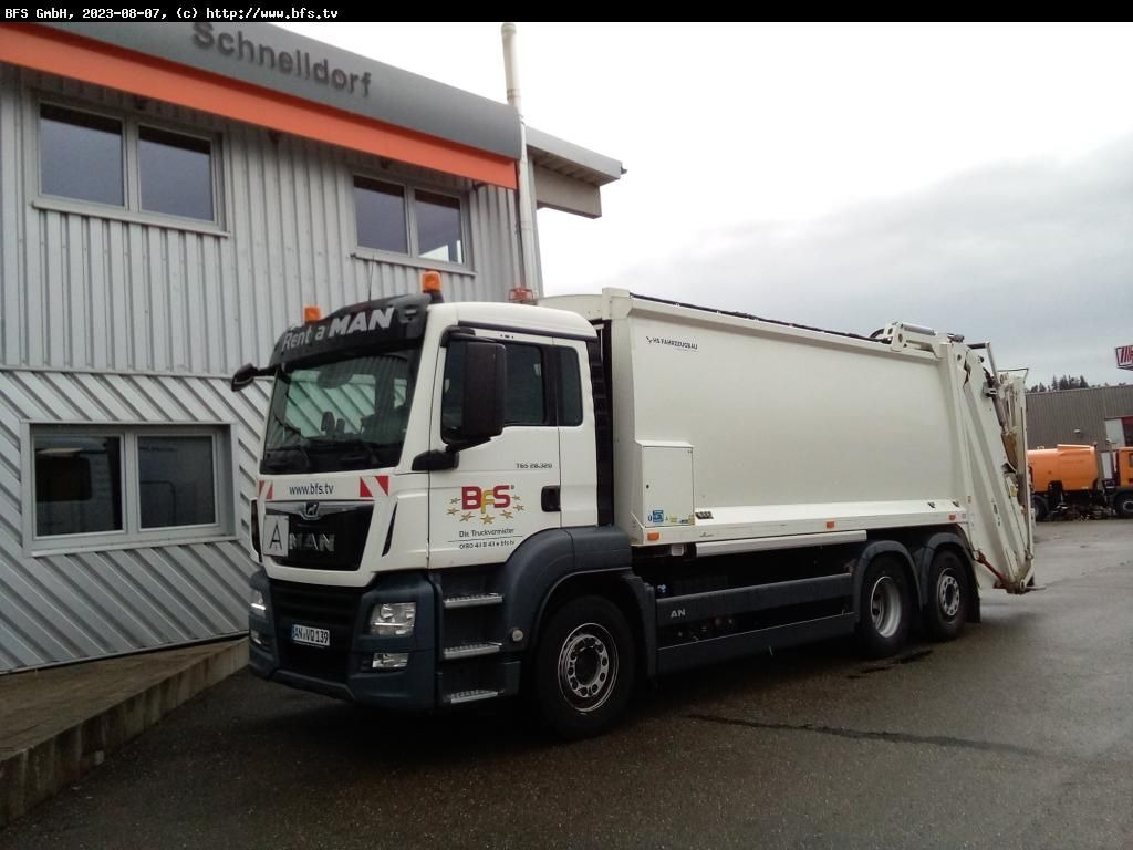 MAN TGS 28.320 6x2-4 BL HS UL Olympus 23 - Euro Max - Benne à ordures ménagères: photos 1 MAN TGS 28.320 6x2-4 BL HS UL Olympus 23 - Euro Max - Benne à ordures ménagères: photos 1