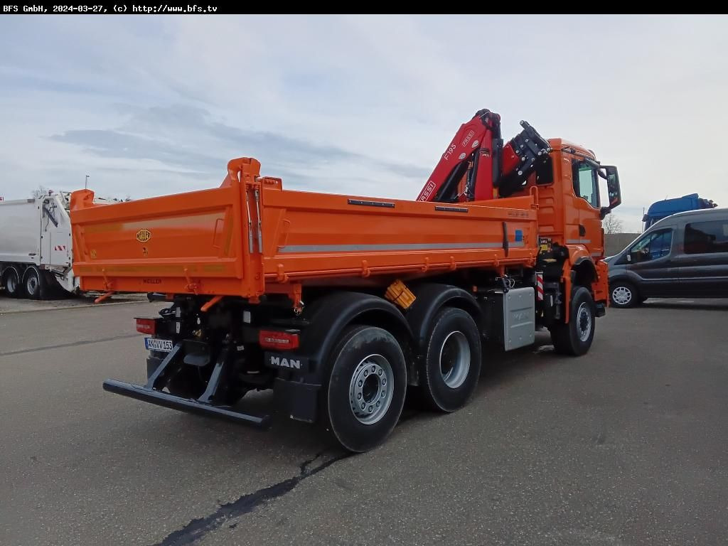MAN TGS (TG3) 28.510 6x4-4 BL CH WiDi Fassi 15mt - Camion benne: photos 2 MAN TGS (TG3) 28.510 6x4-4 BL CH WiDi Fassi 15mt - Camion benne: photos 2