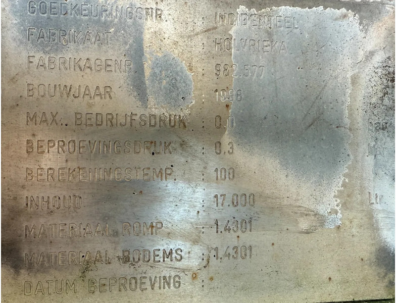 Remorque citerne Burg 17000 LTR - RVS TANK FOR MILK (OR WATER): photos 9
