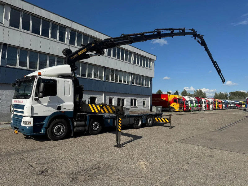 DAF CF 85.410 8X2 EURO 5 PALFINGER PK60002 + FLY JIB + REMOTE + TWISTLOCKS - Camion grue: photos 1 DAF CF 85.410 8X2 EURO 5 PALFINGER PK60002 + FLY JIB + REMOTE + TWISTLOCKS - Camion grue: photos 1