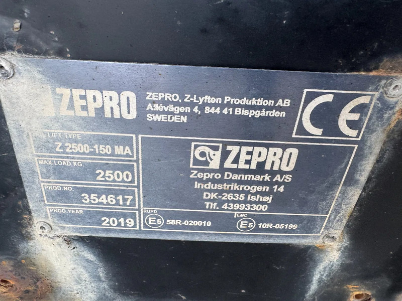 Semi-remorque plateau Krone SZ - 2 AXLE BPW + STEERING + ZEPRO Z 2500-150 MA LIFT: photos 11