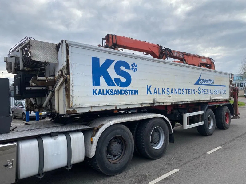 Orthaus 2 ASSIGE STEERING AXEL MKG HLK 330 VG CRANE - Semi-remorque plateau: photos 3 Orthaus 2 ASSIGE STEERING AXEL MKG HLK 330 VG CRANE - Semi-remorque plateau: photos 3