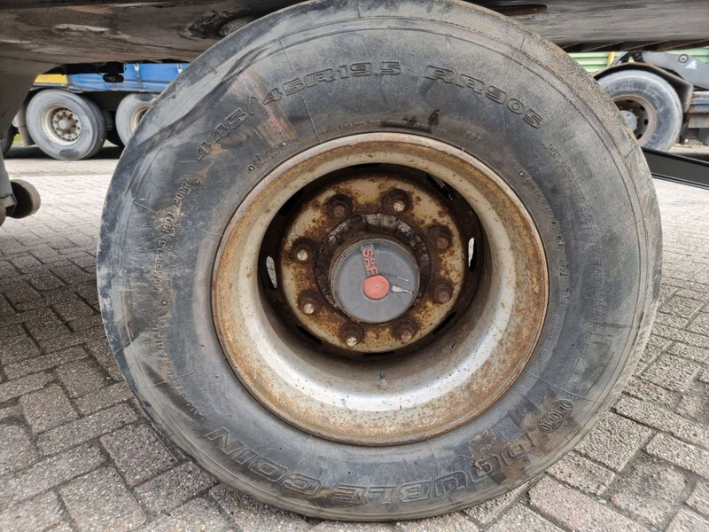 Remorque plateau Van Hool 13.60 M LONG - 1 M HIGH - SUPER SINGLE TIRES - DRUM BRAKES: photos 13 Remorque plateau Van Hool 13.60 M LONG - 1 M HIGH - SUPER SINGLE TIRES - DRUM BRAKES: photos 13