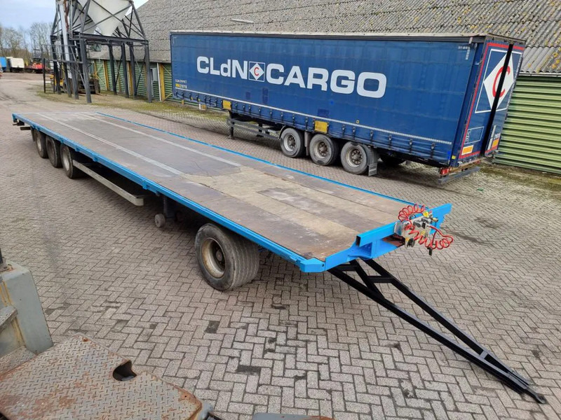 Van Hool 13.60 M LONG - 1 M HIGH - SUPER SINGLE TIRES - DRUM BRAKES - Remorque plateau: photos 3 Van Hool 13.60 M LONG - 1 M HIGH - SUPER SINGLE TIRES - DRUM BRAKES - Remorque plateau: photos 3