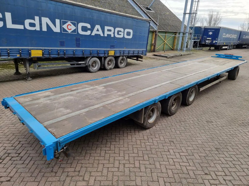 Van Hool 13.60 M LONG - 1 M HIGH - SUPER SINGLE TIRES - DRUM BRAKES - Remorque plateau: photos 4 Van Hool 13.60 M LONG - 1 M HIGH - SUPER SINGLE TIRES - DRUM BRAKES - Remorque plateau: photos 4
