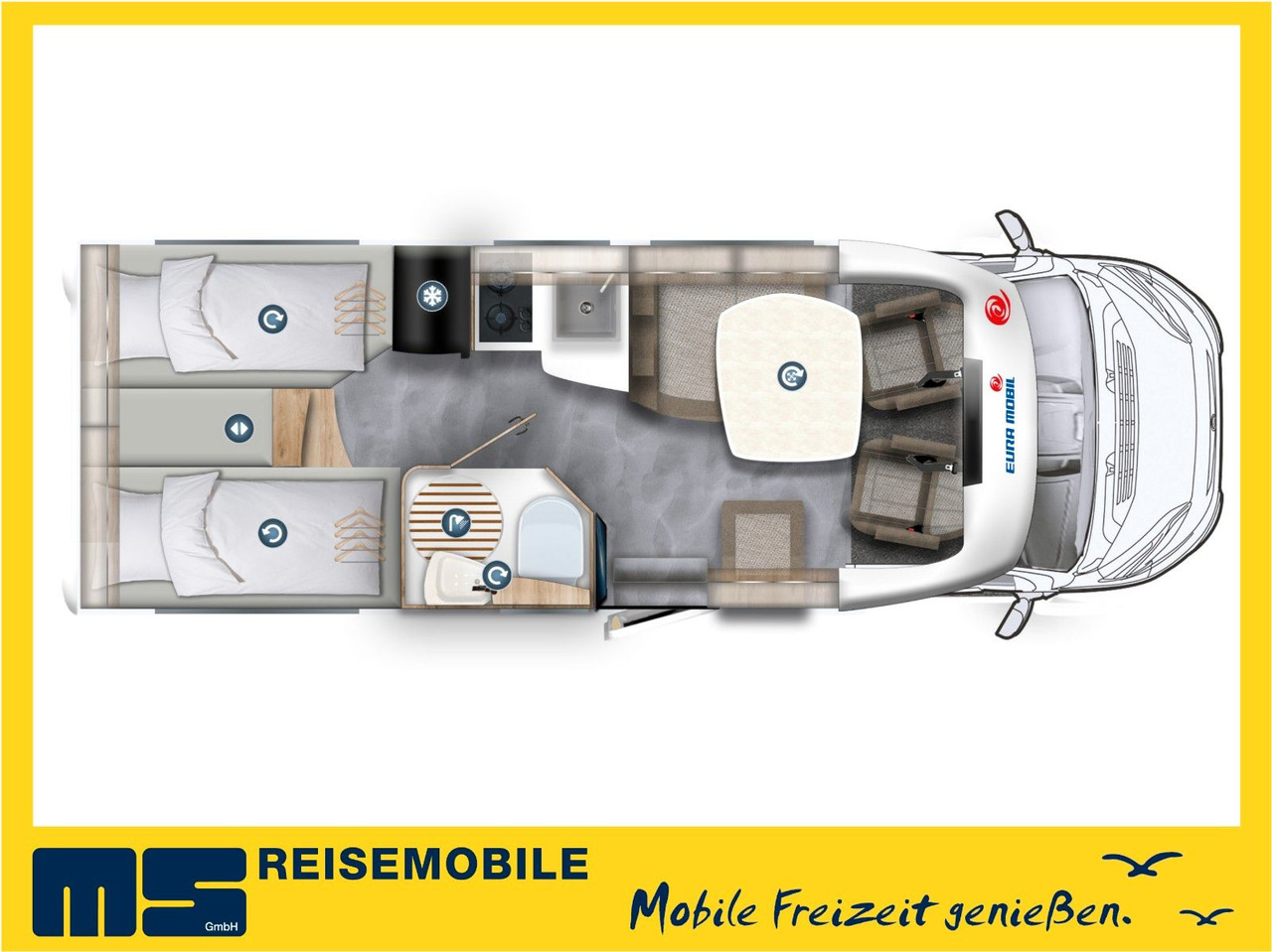Eura Mobil PROFILA T 695 EB / MODELL 2026 / EINZELBETTEN - Camping-car profilé: photos 2 Eura Mobil PROFILA T 695 EB / MODELL 2026 / EINZELBETTEN - Camping-car profilé: photos 2