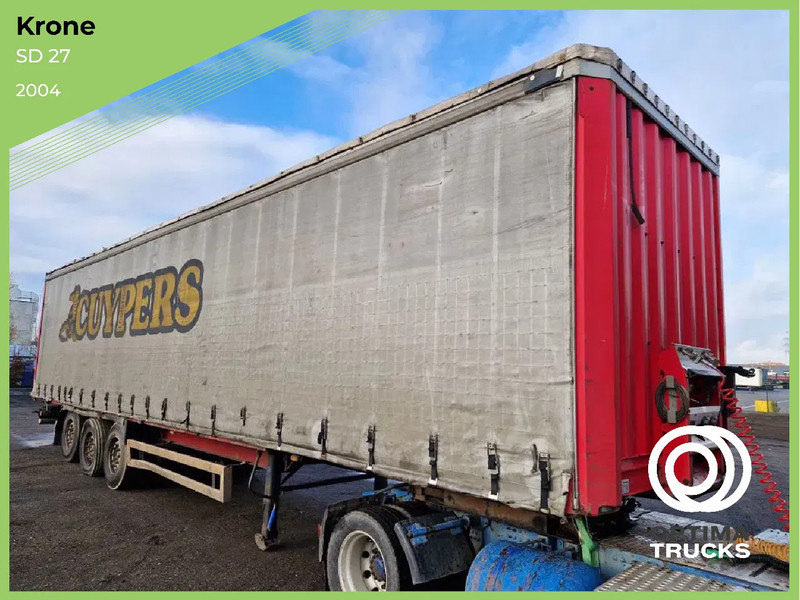 Krone SD 27 / HUBDACH / TOIT LEVANT / HEFDAK / COIL / COILMULDE / FOSSE Á BOBINE - Semi-remorque rideaux coulissants: photos 1 Krone SD 27 / HUBDACH / TOIT LEVANT / HEFDAK / COIL / COILMULDE / FOSSE Á BOBINE - Semi-remorque rideaux coulissants: photos 1