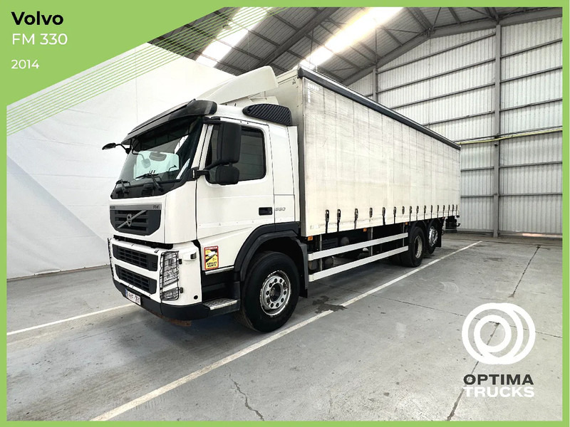 Volvo FM 330 / Essieu relevable et directionnel / Steerable lift axle / Lift as en stuuras - Camion à rideaux coulissants: photos 1 Volvo FM 330 / Essieu relevable et directionnel / Steerable lift axle / Lift as en stuuras - Camion à rideaux coulissants: photos 1