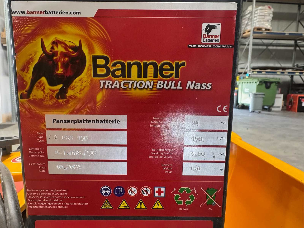 Chariot élévateur 10/2024 SERVICE+UVV 10/2026 JUNGHEINRICH EJE116 1,600KG PALLET TRUCK ANT 2,198 HOURS: photos 11