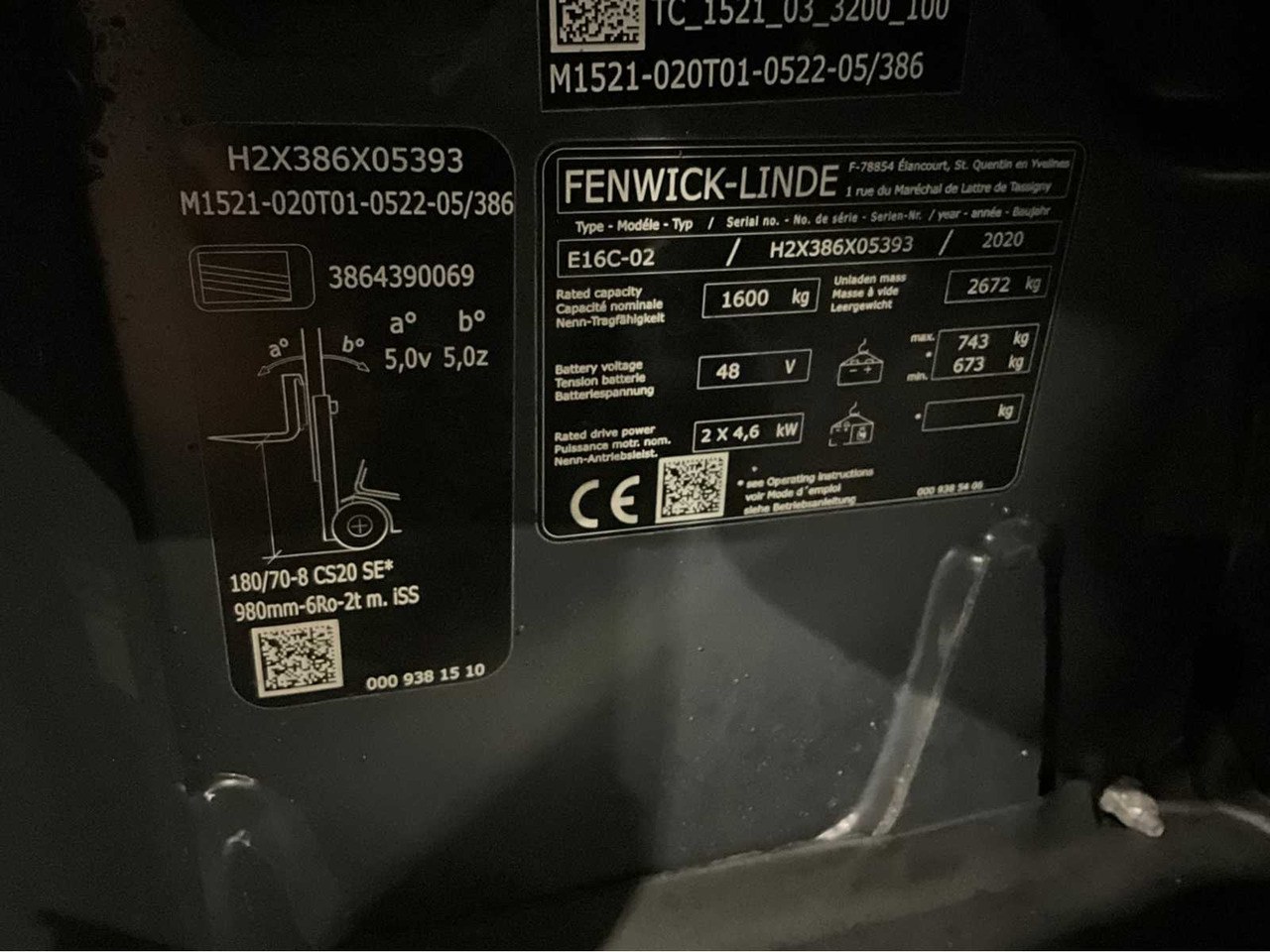 Chariot élévateur 2020 LINDE E16-02 1600KG 4888HOURS FORKLIFT: photos 17