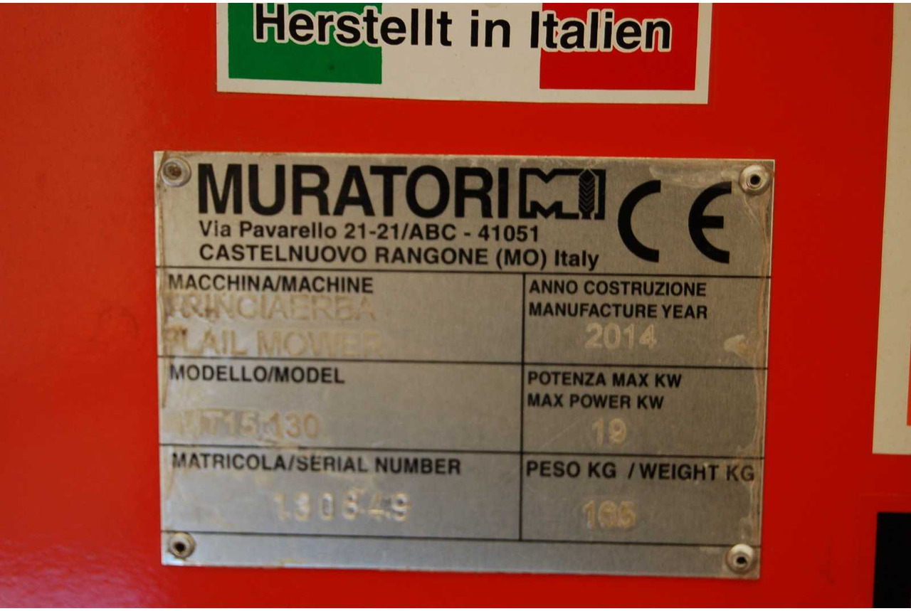 Muratori MT15-130 - Autre matériel: photos 2 Muratori MT15-130 - Autre matériel: photos 2