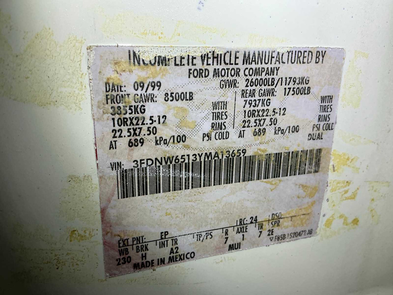 Camion 1999 FORD F-650 DUAL-CAB PICKUP TRUCK: photos 8 Camion 1999 FORD F-650 DUAL-CAB PICKUP TRUCK: photos 8