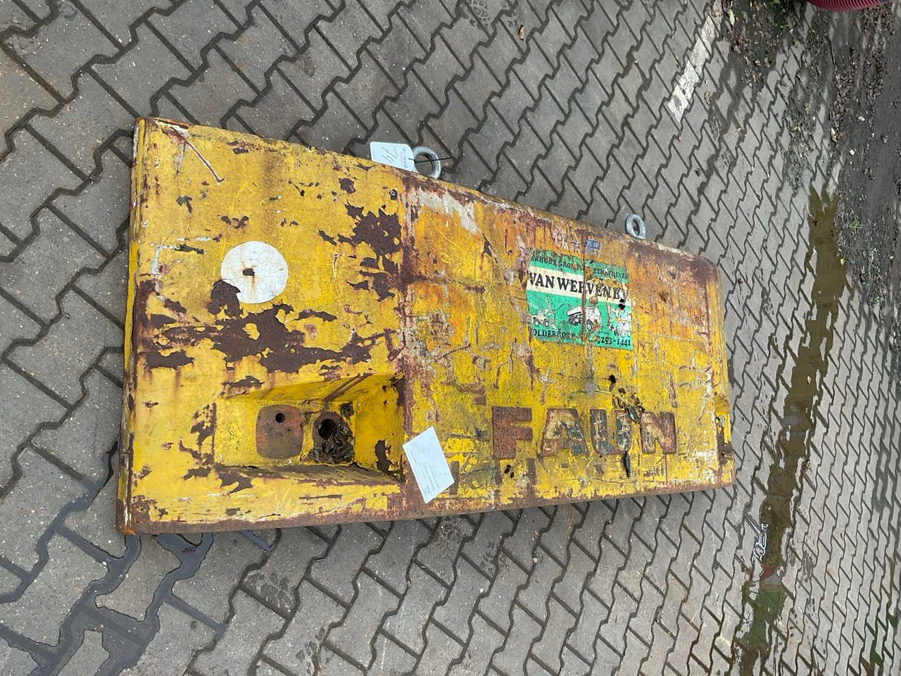 FAUN EXCAVATOR COUNTERWEIGHT - Pelle sur pneus: photos 4 FAUN EXCAVATOR COUNTERWEIGHT - Pelle sur pneus: photos 4