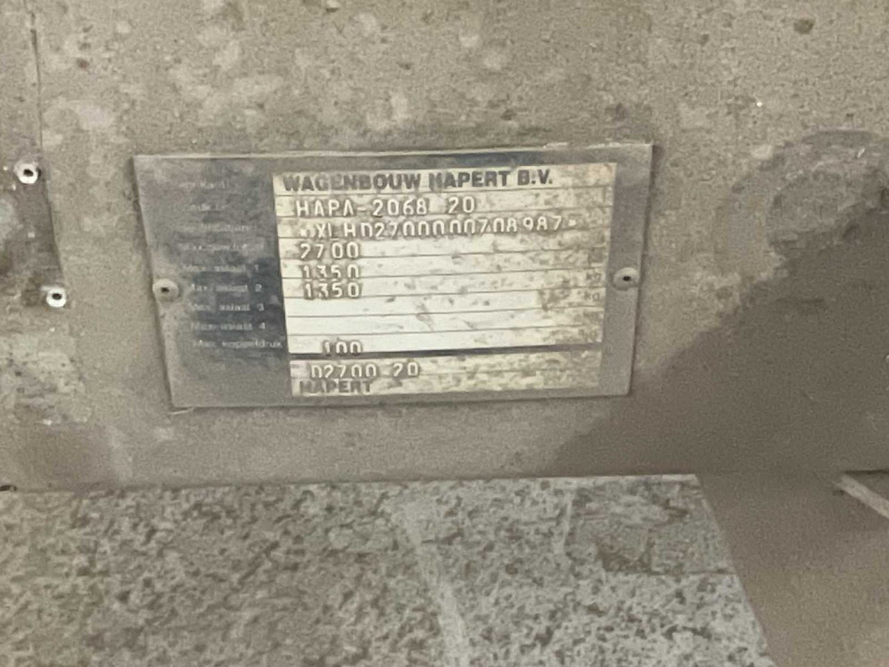 Remorque HAPERT 2068 20 TRAILER: photos 18