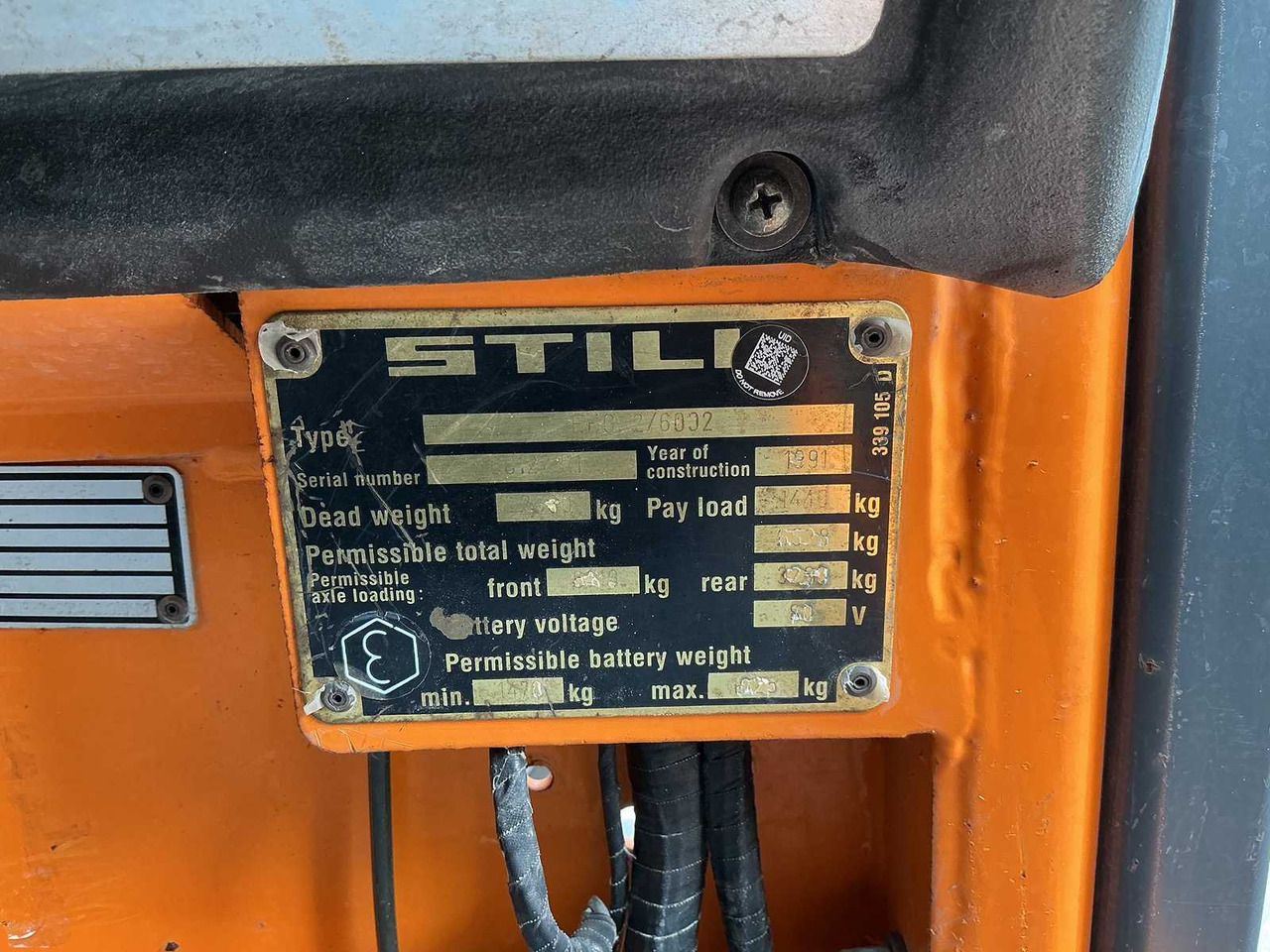 Chariot élévateur STILL - EFG 2/6002 - FORKLIFT TRUCKS - 1991: photos 11