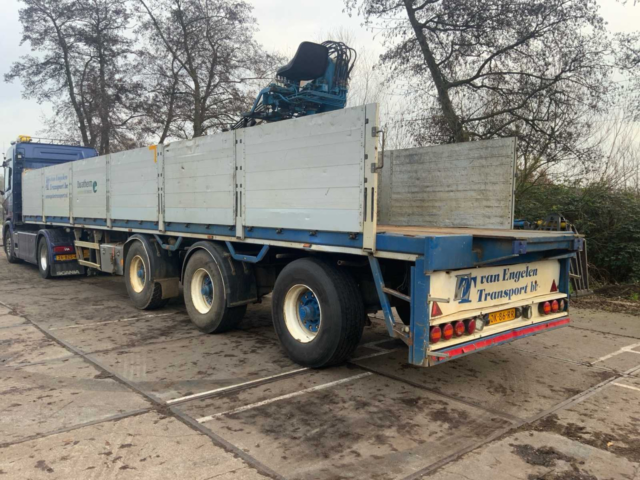 2008 KNOWLEDGE PACTON TPD.348.C-B SEMI-TRAILER WITH KNOWLEDGE CRANE - Semi-remorque: photos 3 2008 KNOWLEDGE PACTON TPD.348.C-B SEMI-TRAILER WITH KNOWLEDGE CRANE - Semi-remorque: photos 3