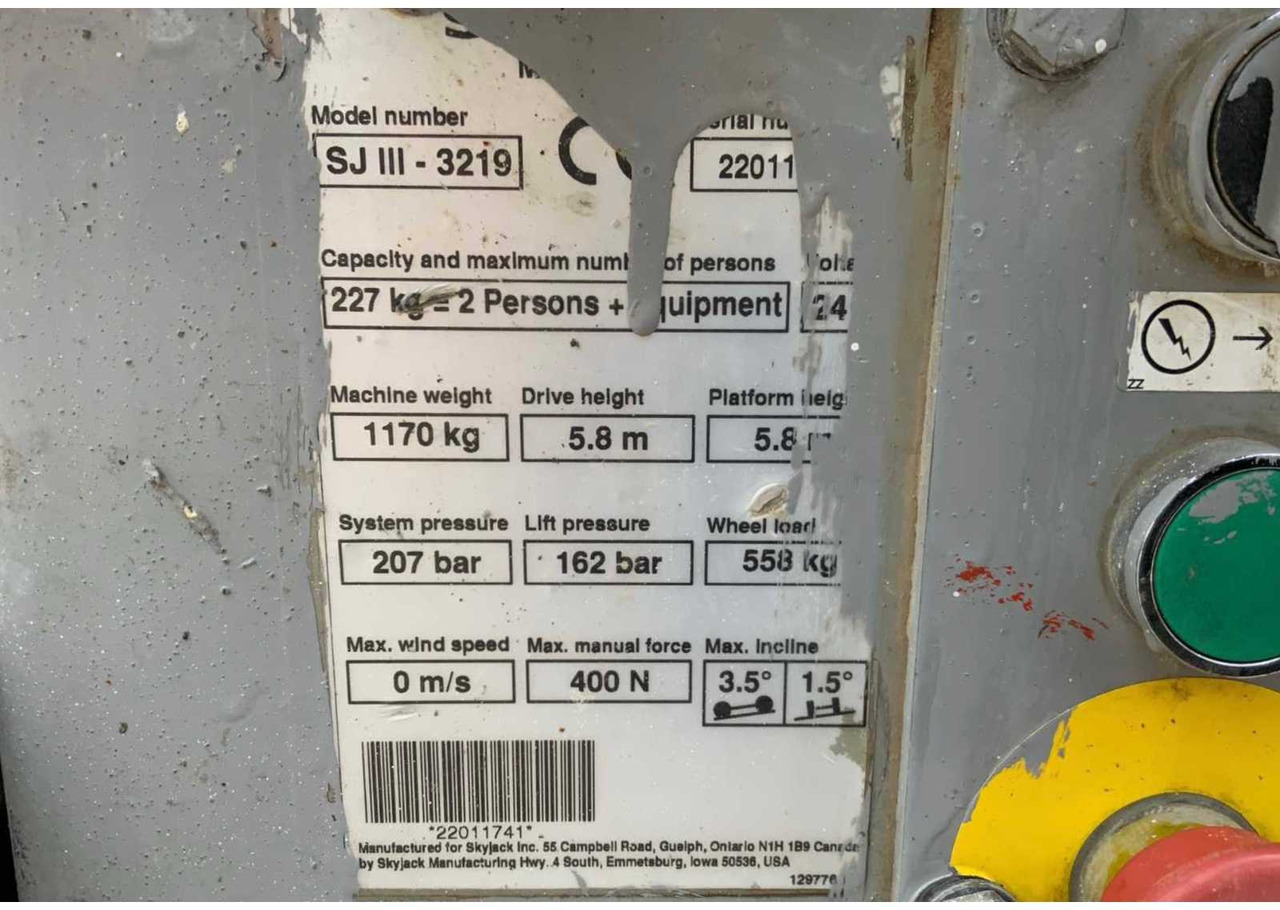 Nacelle SkyJack SJ III 3219: photos 18