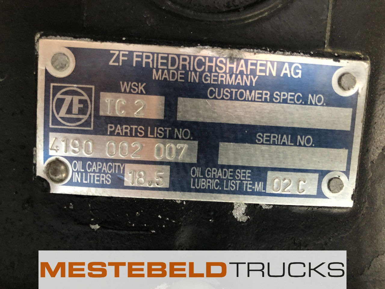 MAN WSK 440 + RE - Embrayage et pièces pour Camion: photos 5 MAN WSK 440 + RE - Embrayage et pièces pour Camion: photos 5