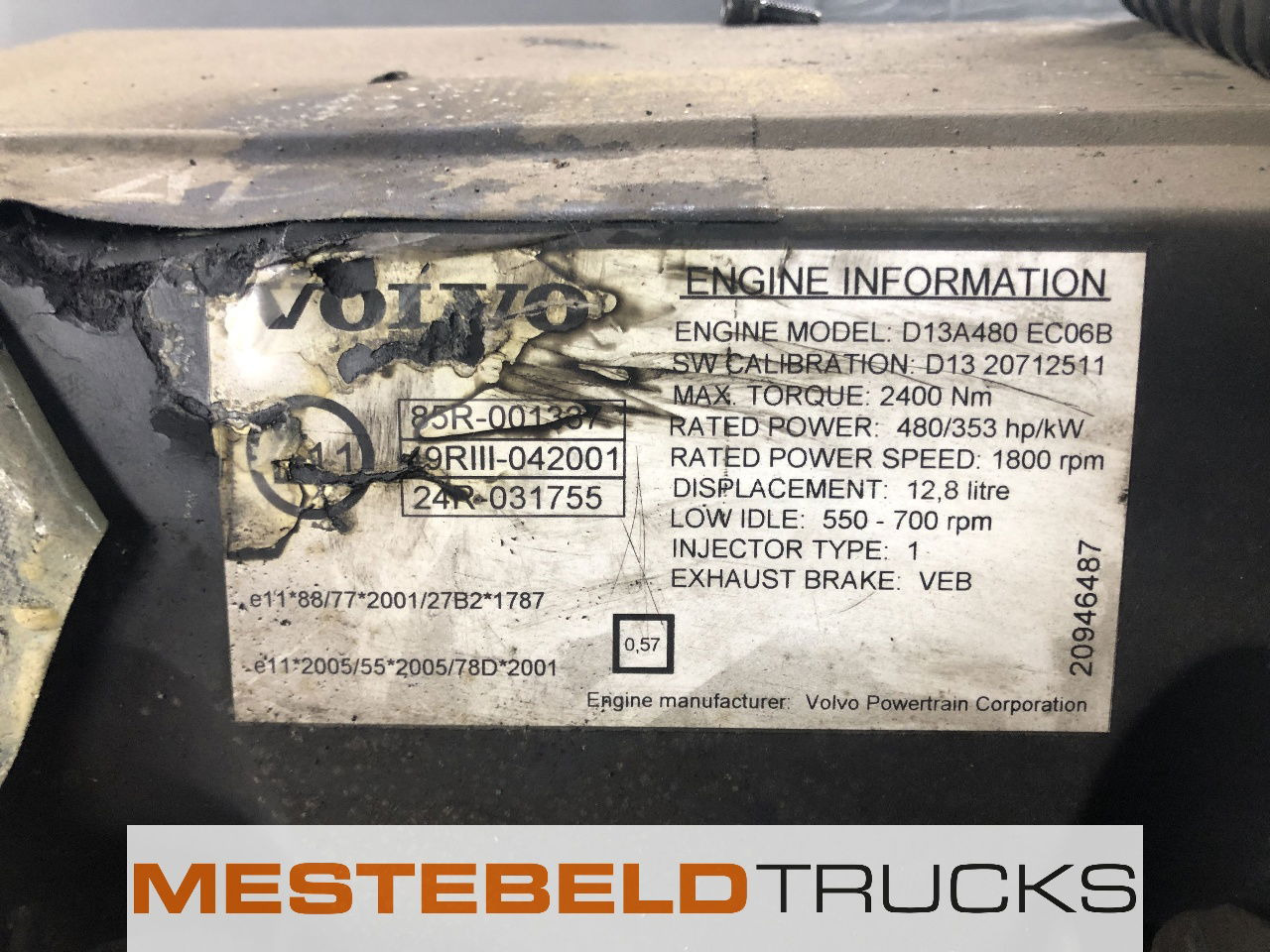 Volvo Motor D 13 A - Moteur pour Camion: photos 5 Volvo Motor D 13 A - Moteur pour Camion: photos 5
