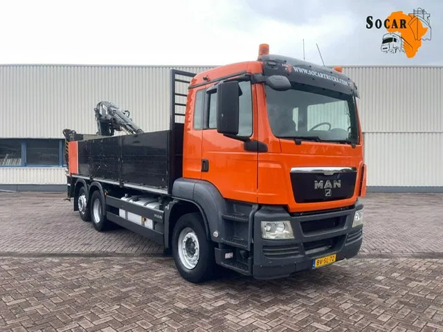 MAN TGS 26.320 6x2 Euro 5 met verrijdbare 14.000 R2 Kennis kraan '2008' met stempels - Camion grue: photos 1 MAN TGS 26.320 6x2 Euro 5 met verrijdbare 14.000 R2 Kennis kraan '2008' met stempels - Camion grue: photos 1