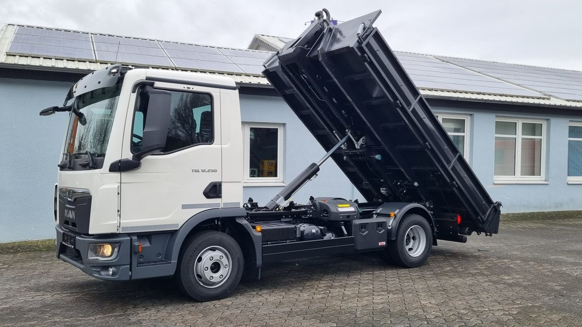 Camion ampliroll neuf MAN TGL 12.250 BL NEU City Abrollkipper Tipmatik: photos 9