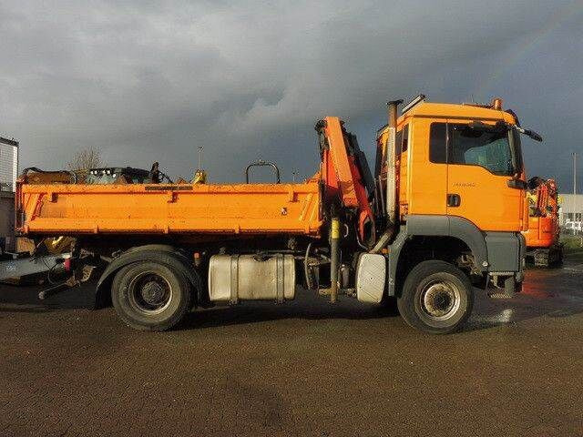 MAN 18.360 TGS 4x4, Kran Palfinger PK8501, Funk, AHK - Camion benne: photos 2 MAN 18.360 TGS 4x4, Kran Palfinger PK8501, Funk, AHK - Camion benne: photos 2