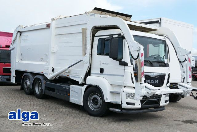 MAN 26.320 TGS BL 6x2, Überkopflader/Frontlader, AC MAN 26.320 TGS BL 6x2, Überkopflader/Frontlader, AC - Benne à ordures ménagères: photos 1 MAN 26.320 TGS BL 6x2, Überkopflader/Frontlader, AC MAN 26.320 TGS BL 6x2, Überkopflader/Frontlader, AC - Benne à ordures ménagères: photos 1