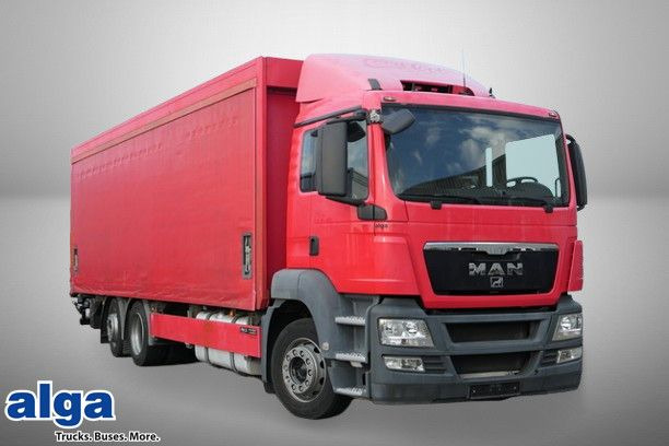 MAN 26.400 TGS LL 6x2, LBW 2.0to., Klima, Navi - Camion à rideaux coulissants: photos 1 MAN 26.400 TGS LL 6x2, LBW 2.0to., Klima, Navi - Camion à rideaux coulissants: photos 1