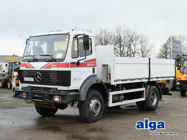 Mercedes-Benz 1824 AK 4x4, Allrad, AHK, Blattfederung, 168tkm - Camion plateau: photos 1 Mercedes-Benz 1824 AK 4x4, Allrad, AHK, Blattfederung, 168tkm - Camion plateau: photos 1