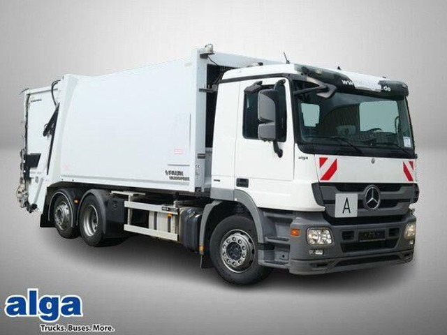 Mercedes-Benz 2532 L Actros 6x2, Faun, Variopress II 524,Klima - Benne à ordures ménagères: photos 1 Mercedes-Benz 2532 L Actros 6x2, Faun, Variopress II 524,Klima - Benne à ordures ménagères: photos 1