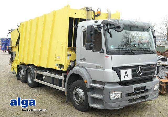 Mercedes-Benz 2533 L Axor 6x2,Faun,Variopress,Zöller-Schüttung - Benne à ordures ménagères: photos 1 Mercedes-Benz 2533 L Axor 6x2,Faun,Variopress,Zöller-Schüttung - Benne à ordures ménagères: photos 1