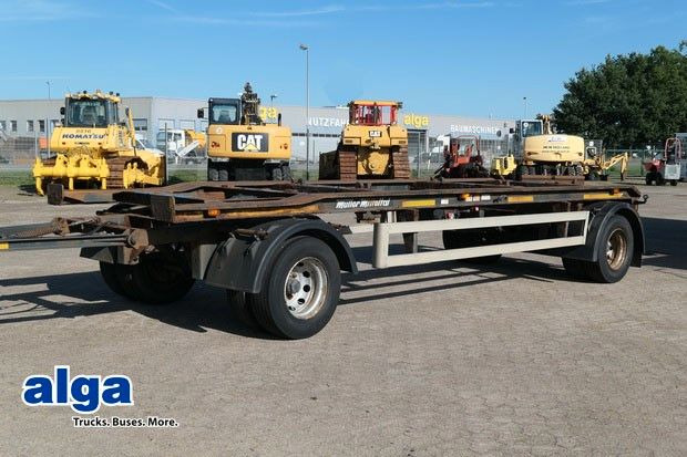 Müller-Mitteltal RA-T 18,0, Außenroller, Container, BPW, Behälter - Remorque ampliroll/ Multibenne: photos 1 Müller-Mitteltal RA-T 18,0, Außenroller, Container, BPW, Behälter - Remorque ampliroll/ Multibenne: photos 1
