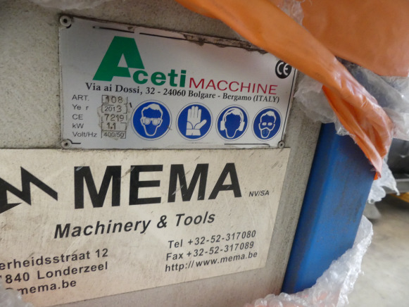 Touret à meuler double tête Aceti Machinne 108 - Machine à métaux: photos 2 Touret à meuler double tête Aceti Machinne 108 - Machine à métaux: photos 2