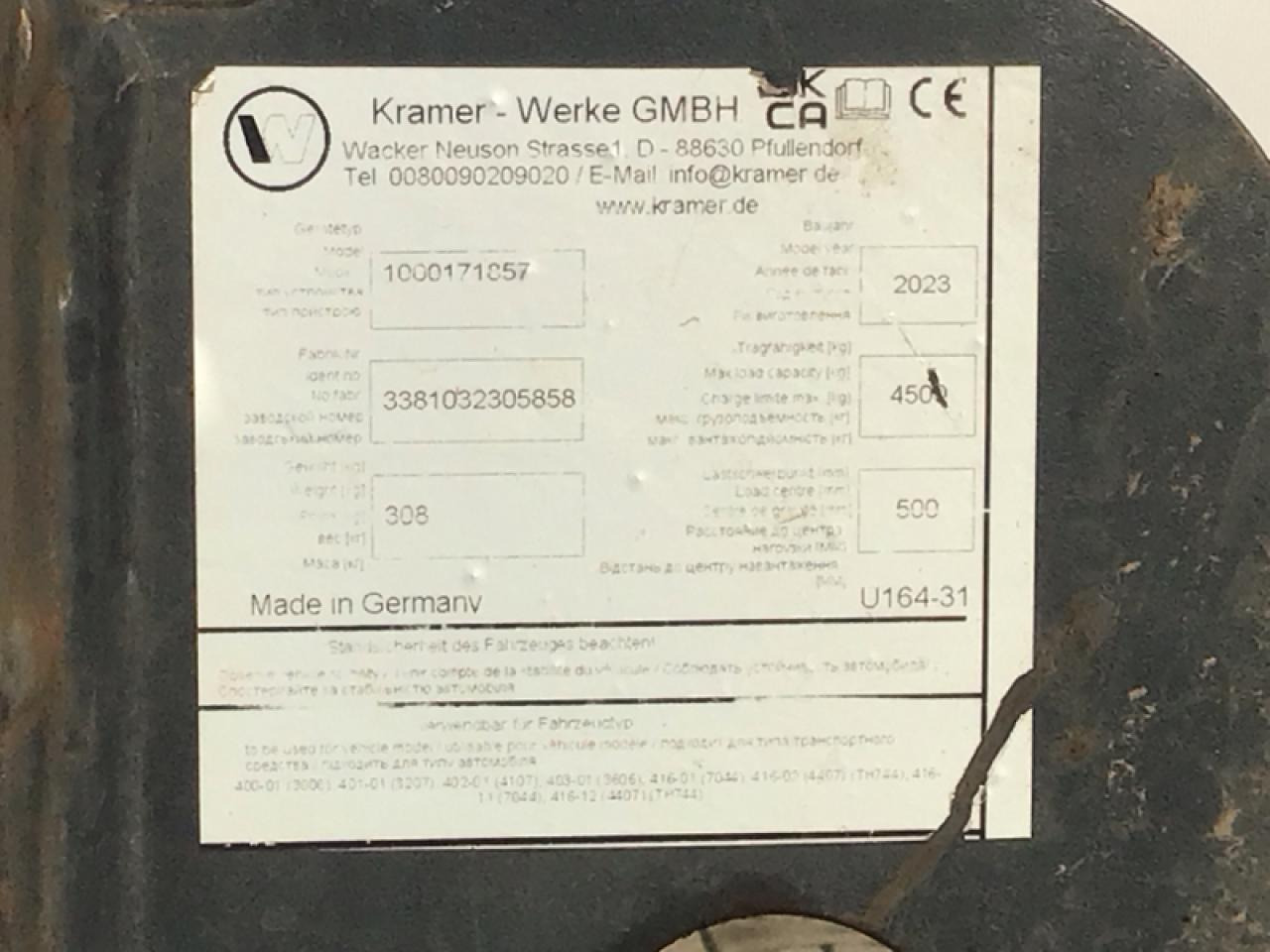 Kramer 1200 mm Palettengabel - Chargeur frontal pour tracteur: photos 4 Kramer 1200 mm Palettengabel - Chargeur frontal pour tracteur: photos 4