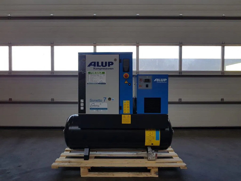 Alup Sonetto 7.5 + 200 Elektrische Schroefcompressor met ketel en droger 5.5 kW 750 L / min 10 Bar - Compresseur d'air: photos 1 Alup Sonetto 7.5 + 200 Elektrische Schroefcompressor met ketel en droger 5.5 kW 750 L / min 10 Bar - Compresseur d'air: photos 1