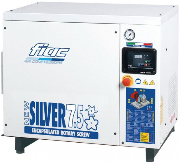 Fiac New Silver 7.5 Silent 5.5 kW 720 L / min 10 Bar Elektrische Schroefcompressor - Compresseur d'air: photos 1 Fiac New Silver 7.5 Silent 5.5 kW 720 L / min 10 Bar Elektrische Schroefcompressor - Compresseur d'air: photos 1