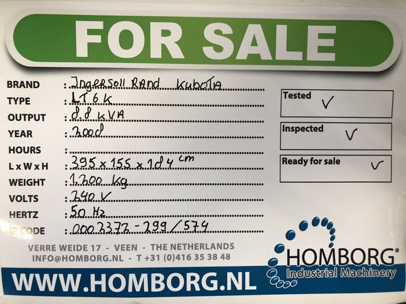 Mat d'éclairage Ingersoll Rand Kubota LT6K 9 meter light tower generator: photos 19